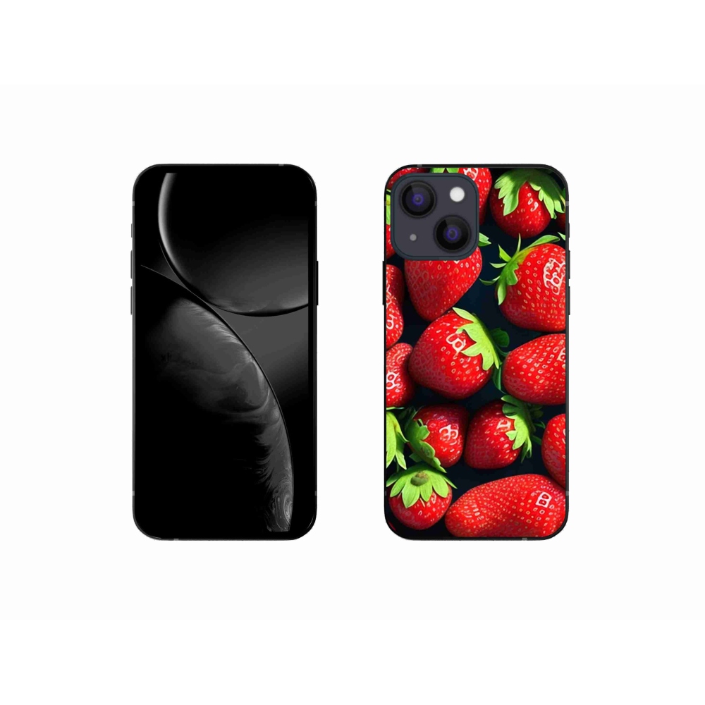 Gél borítás mmCase iPhone 13 mini készülékhez - eper