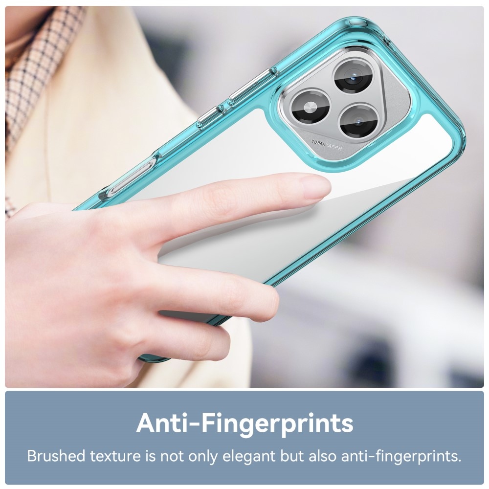 Gél tok fix hátlappal a Honor 400 Lite-hoz - világoskék színben