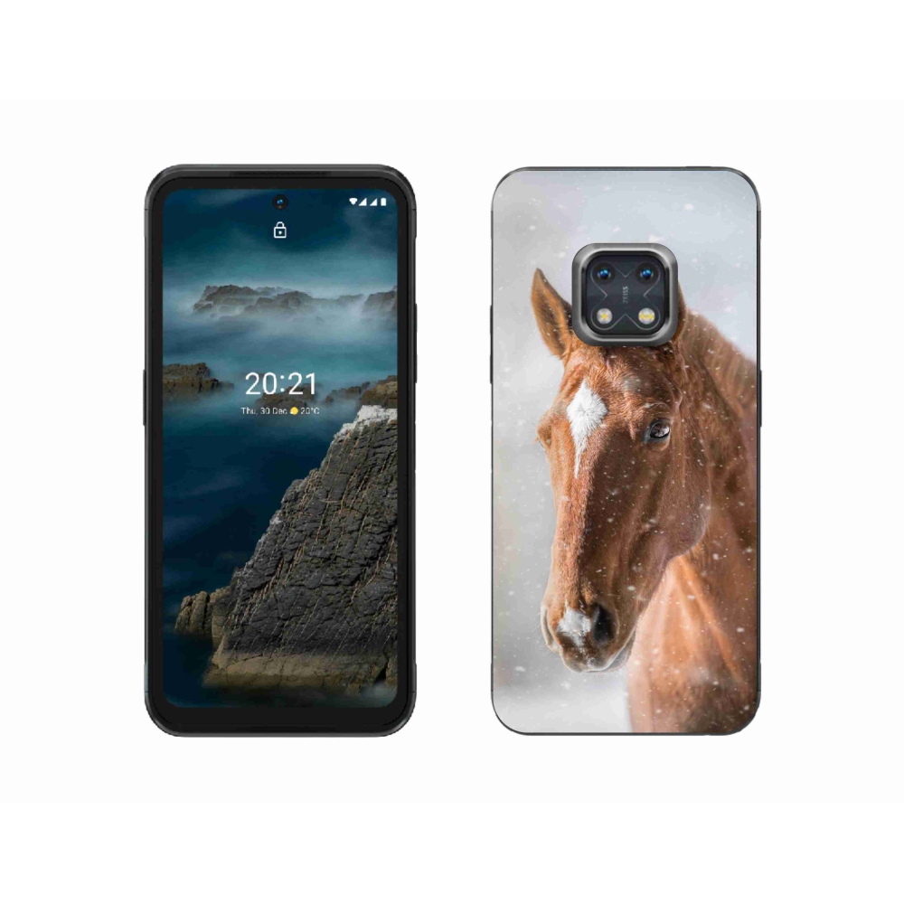 Zselés tok mmCase a Nokia XR20 készülékhez - barna ló 2