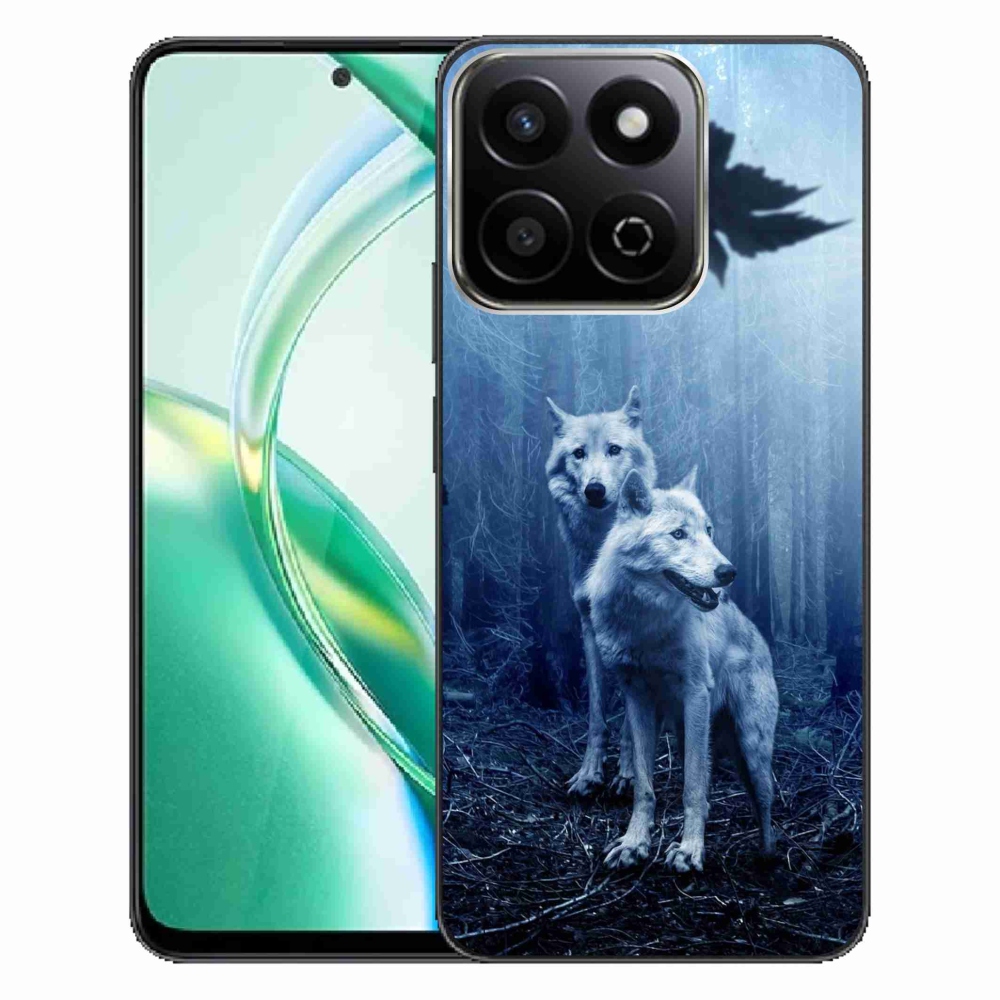 Zselés borítás mmCase a Honor 200 Smart 5G számára - farkasok az erdőben