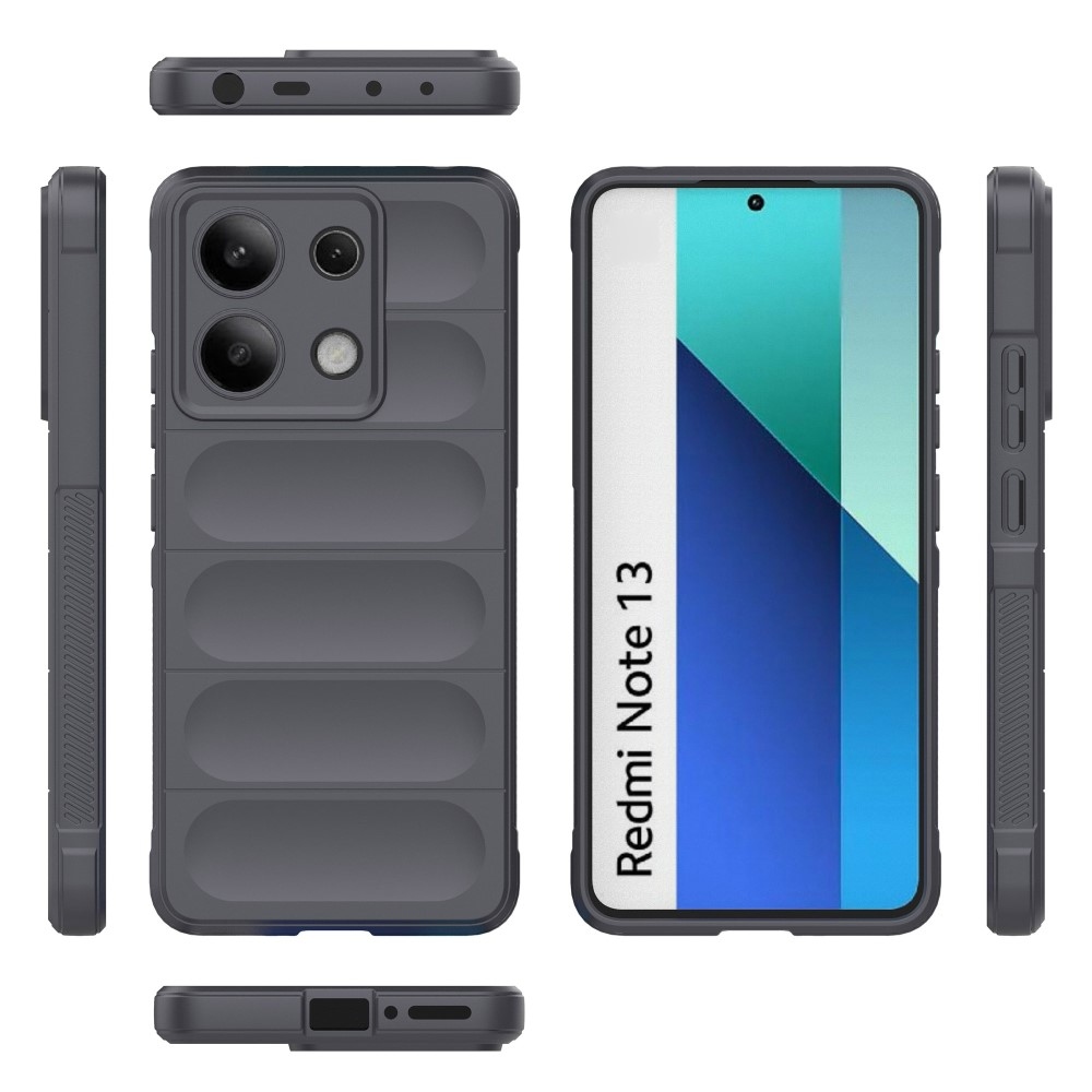 Rugg tartós zselés tok Xiaomi Redmi Note 13-hoz - sötétszürke