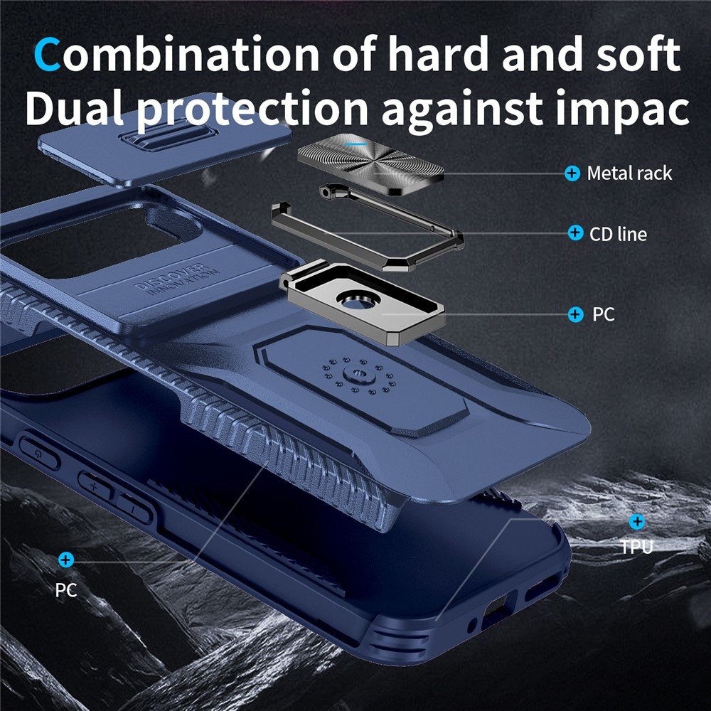 Tartós fedél a Google Pixel 10 Pro/9 Pro/9 készülékhez - kék