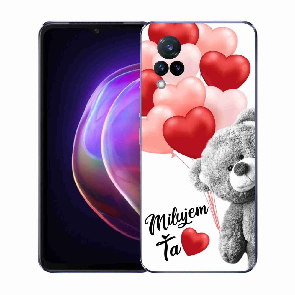 Gél borító mmCase a Vivo V21 4G/5G-n - I love you en
