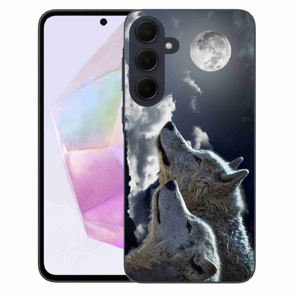 Gél védőburkolat mmCase Samsung Galaxy A35 5G - farkasok