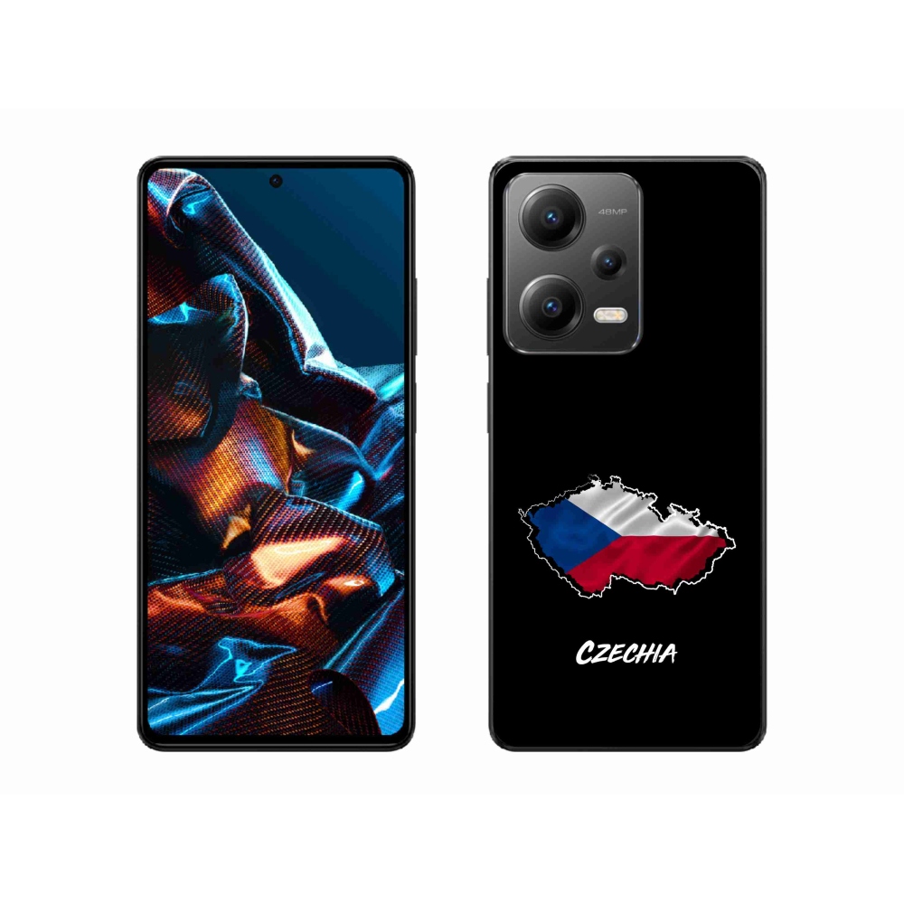 Gél borítás mmCase a Xiaomi Redmi Note 12 Pro 5G - Csehország fekete háttérhez