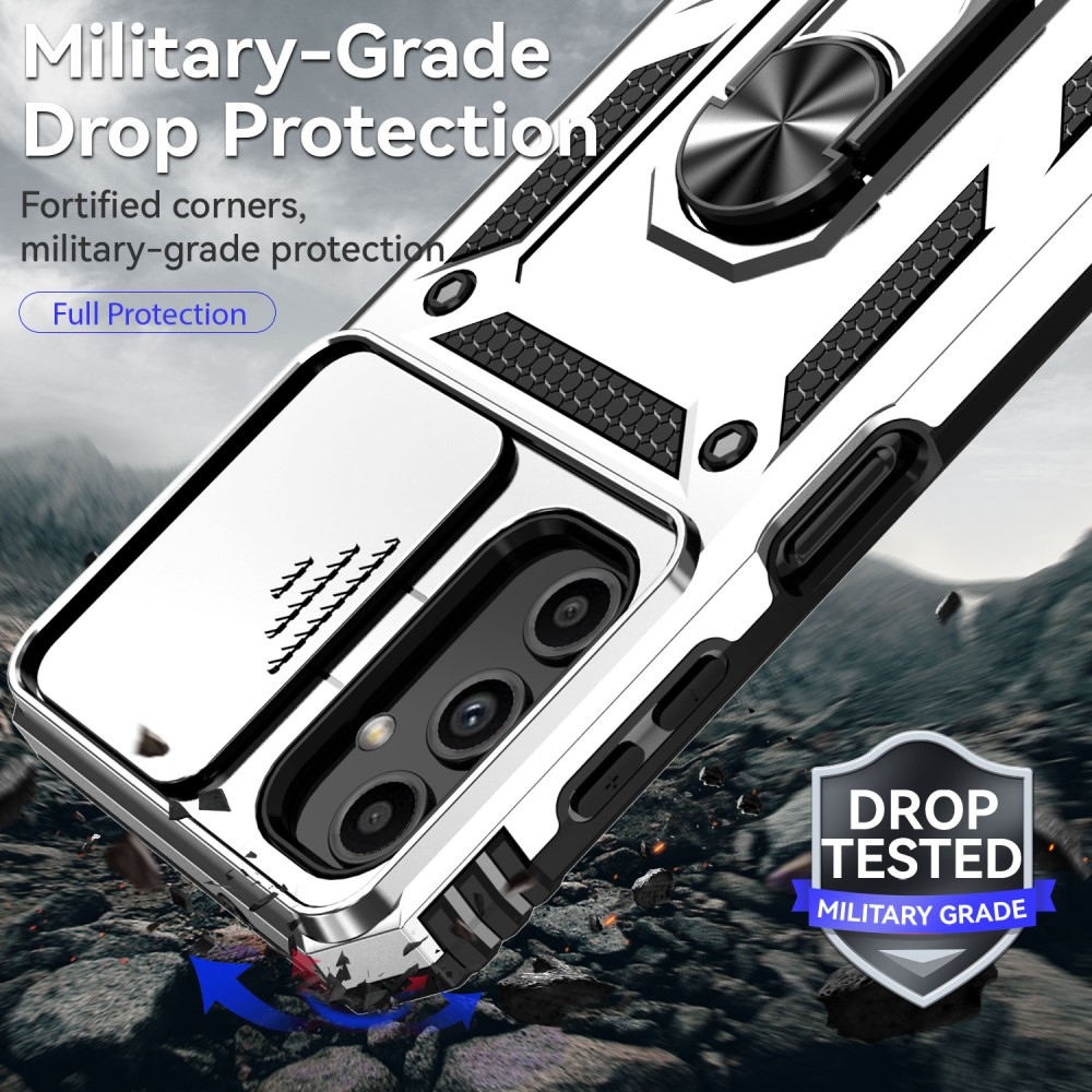 Csúszásálló borítás Samsung Galaxy S23 FE készülékhez - ezüst