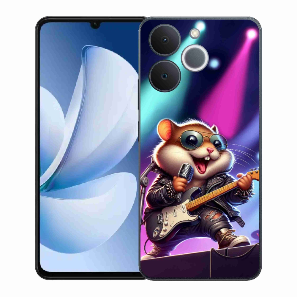 Gél borítás mmCase a Realme Note 70T számára - hörcsög rocker