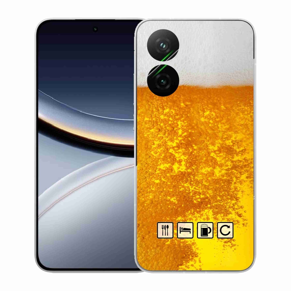 Gél borítás mmCase a Xiaomi Poco F7 5G számára - sör motívum 3