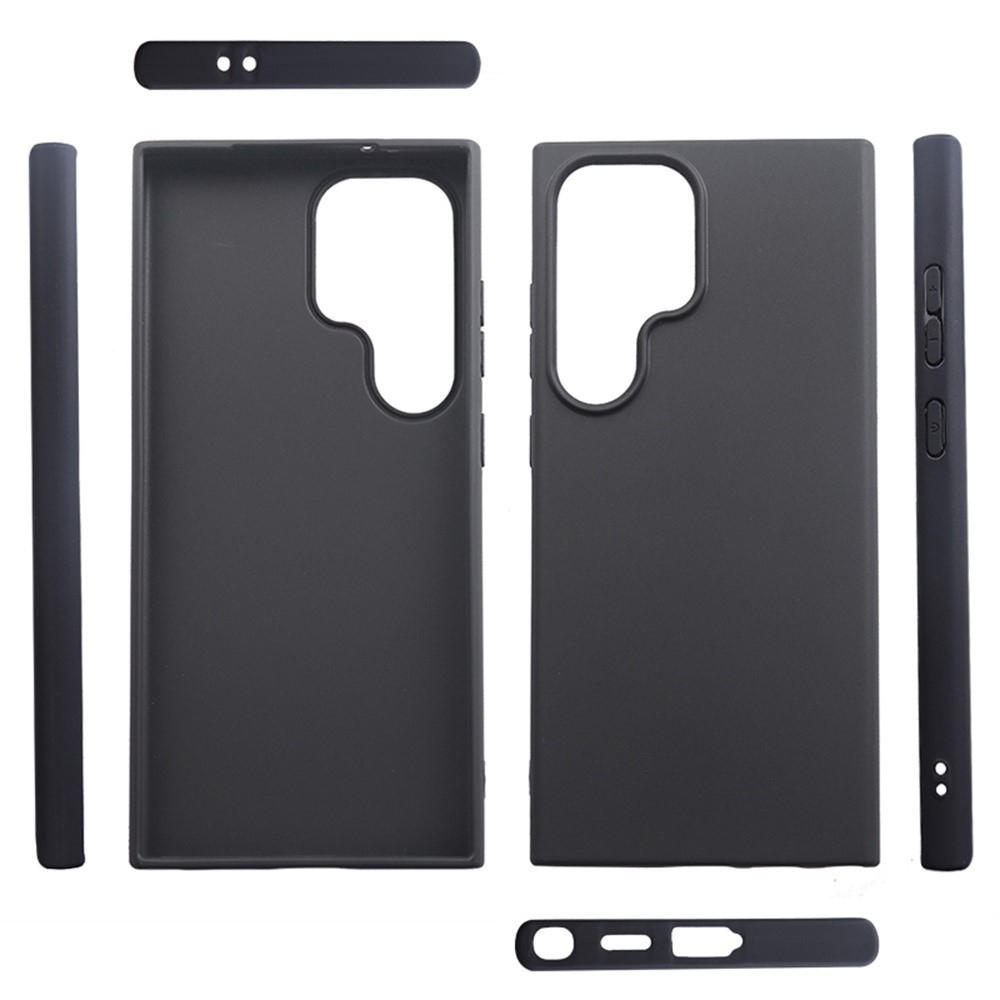 Matt zselés tok Samsung Galaxy S25 Ultra készülékhez - fekete