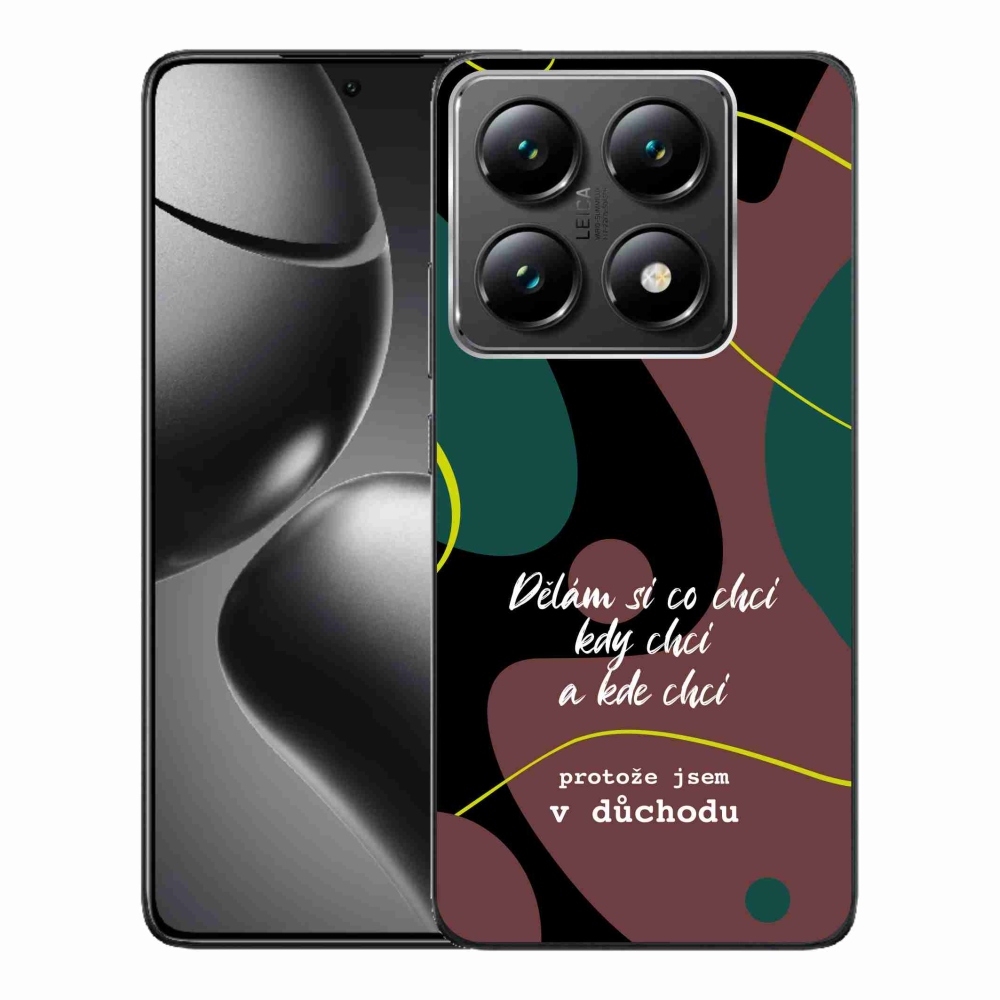 Gél borító mmCase a Xiaomi 14T Pro számára - vicces szöveg 10 fekete háttérrel