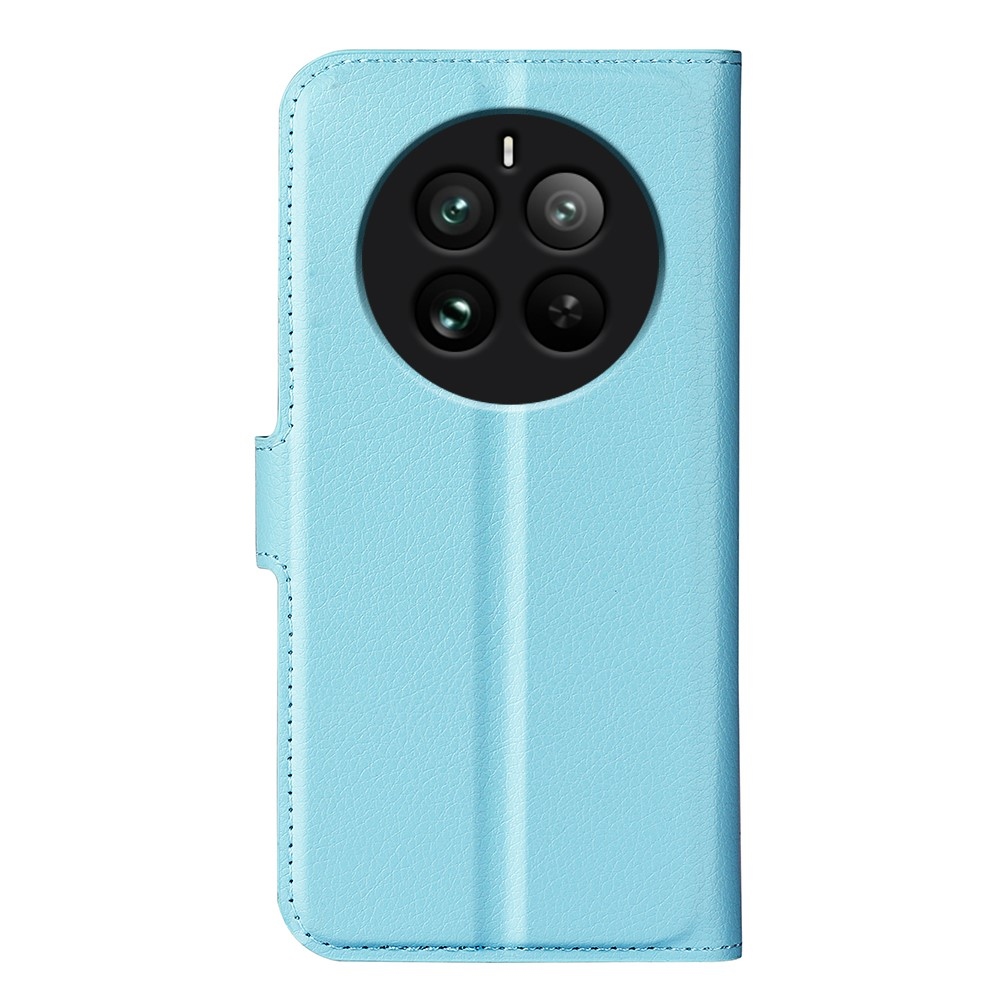 Litchi könyv tok Realme 12 Pro 5G/12 Pro+ 5G - kék