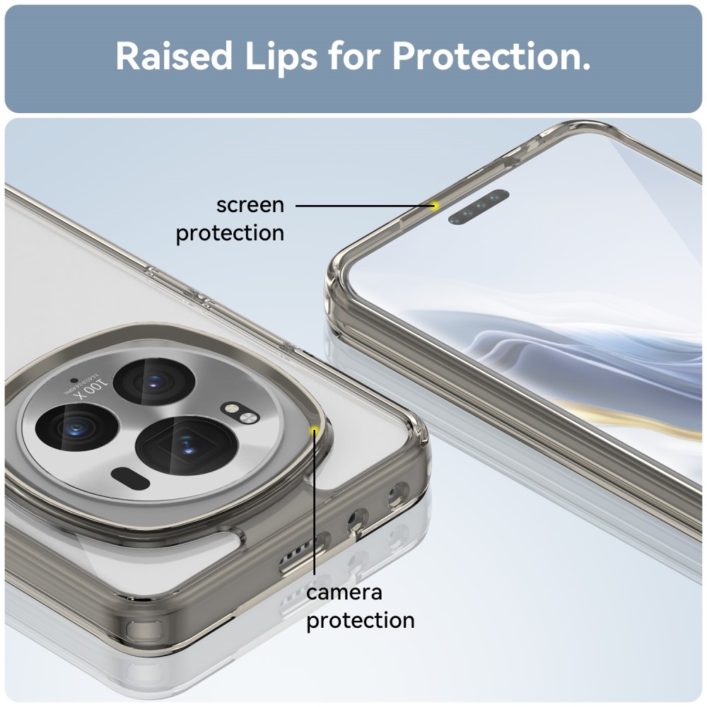 Gél tok kemény hátlappal a Honor Magic 6 Pro 5G készülékhez - szürke