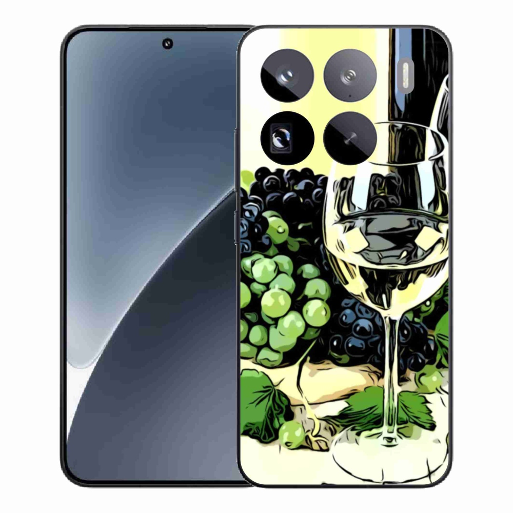 Gél borítás mmCase a Xiaomi 15 Pro számára - pohár bor
