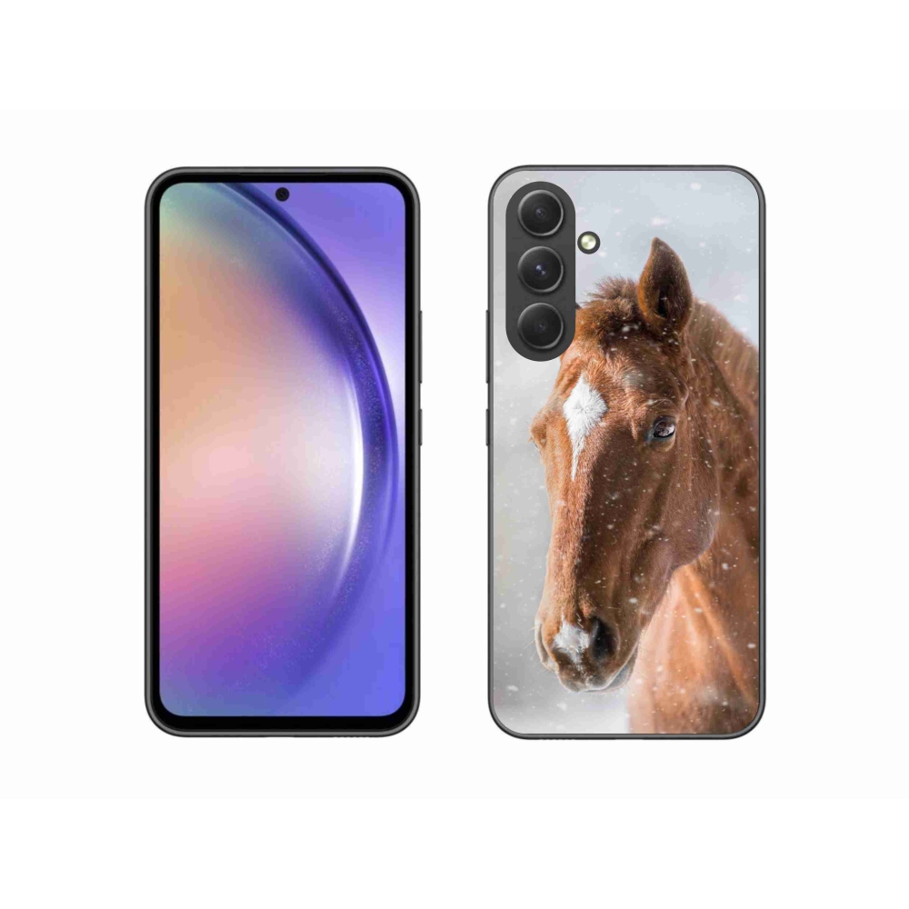 Zselés borítás mmCase Samsung Galaxy A54 5G - barna ló 2