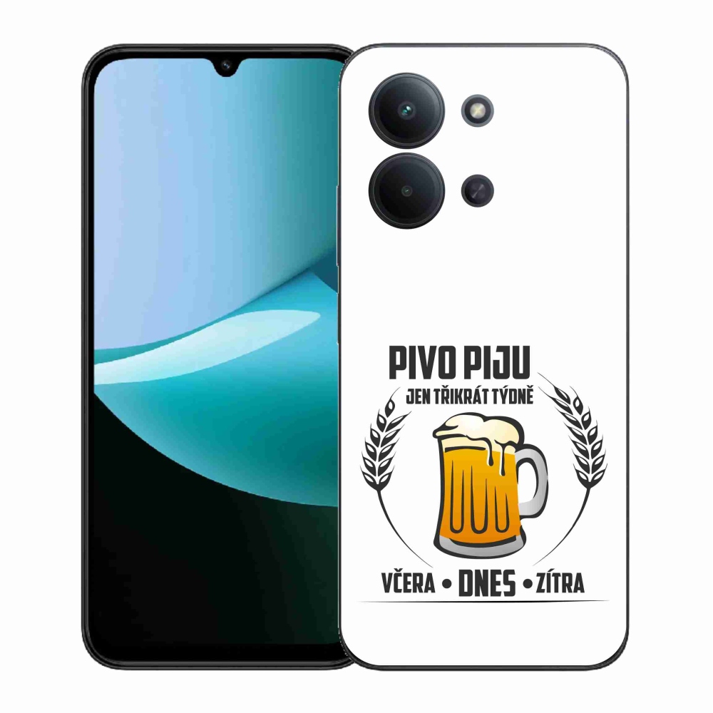 Gél borítás mmCase a Xiaomi Redmi 15C 4G (171mm)/Poco C85 4G (171mm) - sör motívum fehér háttérrel