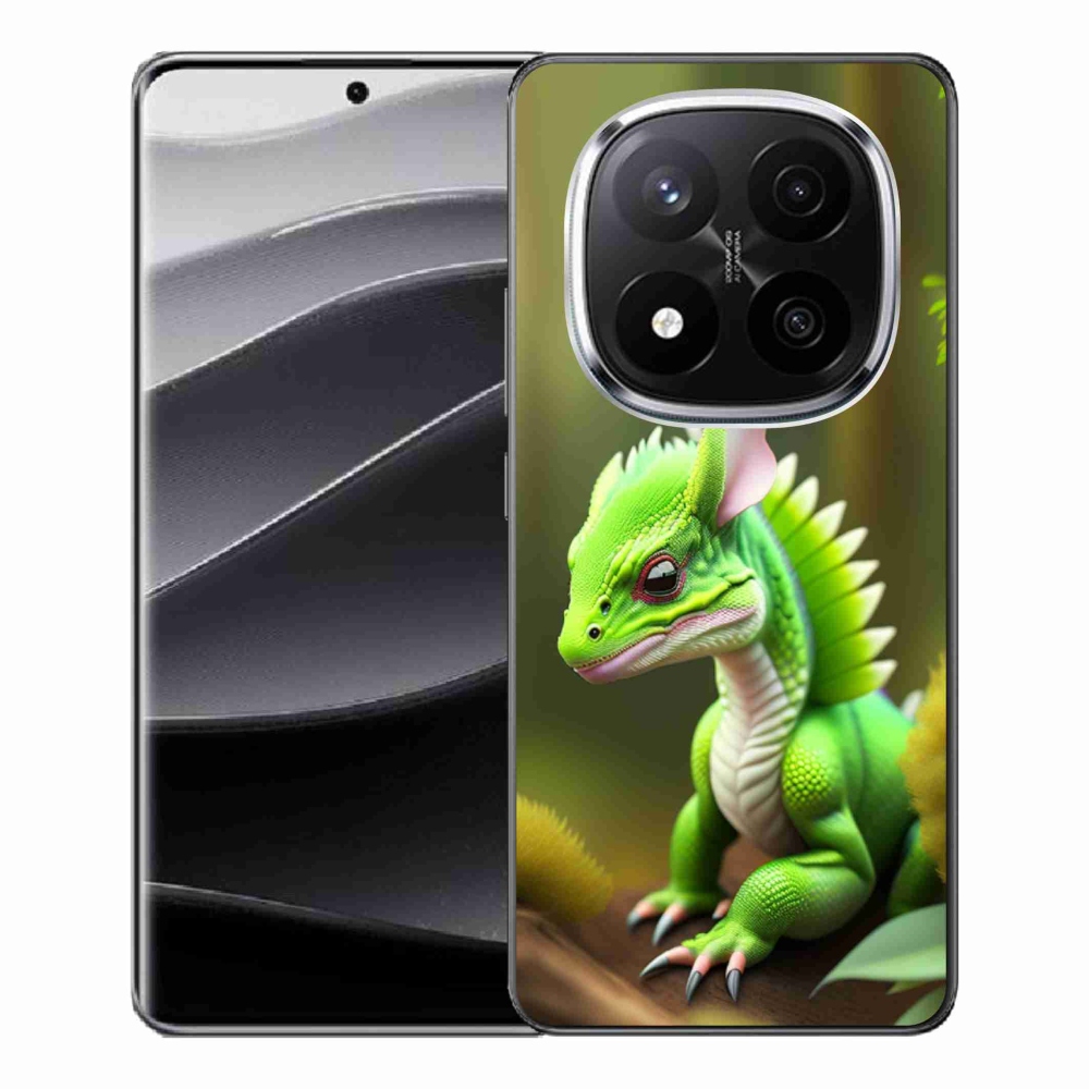 Gél borítás mmCase a Xiaomi Redmi Note 14 Pro+ 5G - zöld sárkányhoz