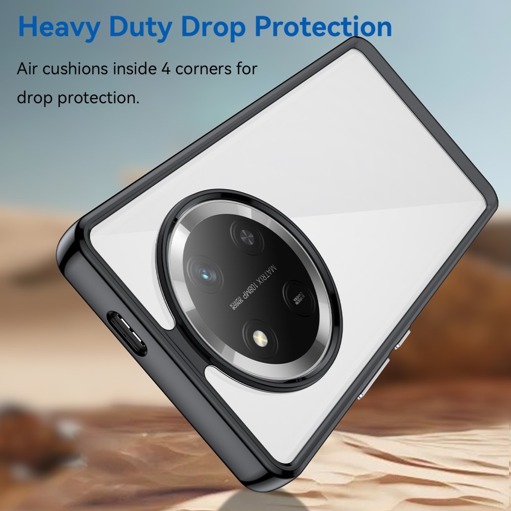 Gél tok fix hátlappal a Honor Magic 7 Lite 5G készülékhez - fekete