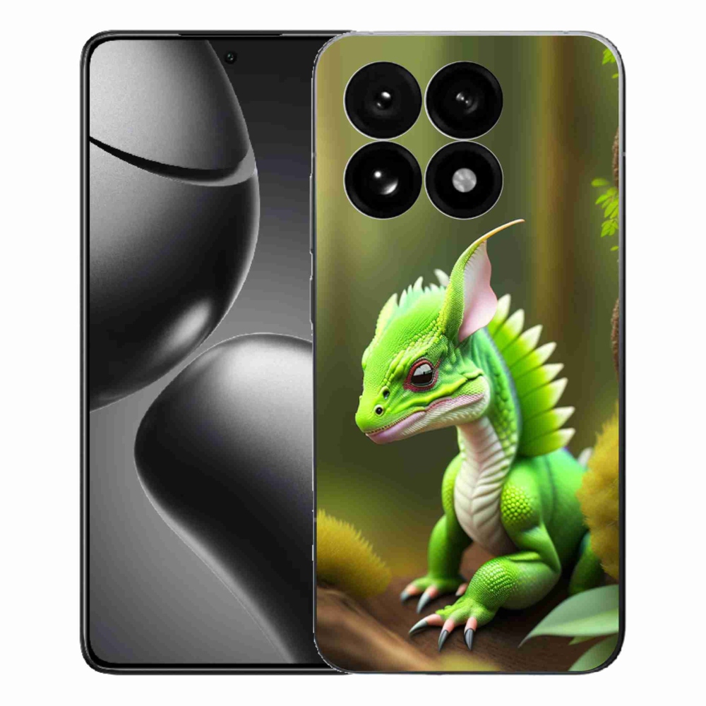 Gél borítás mmCase a Xiaomi 15T-hez - zöld sárkány