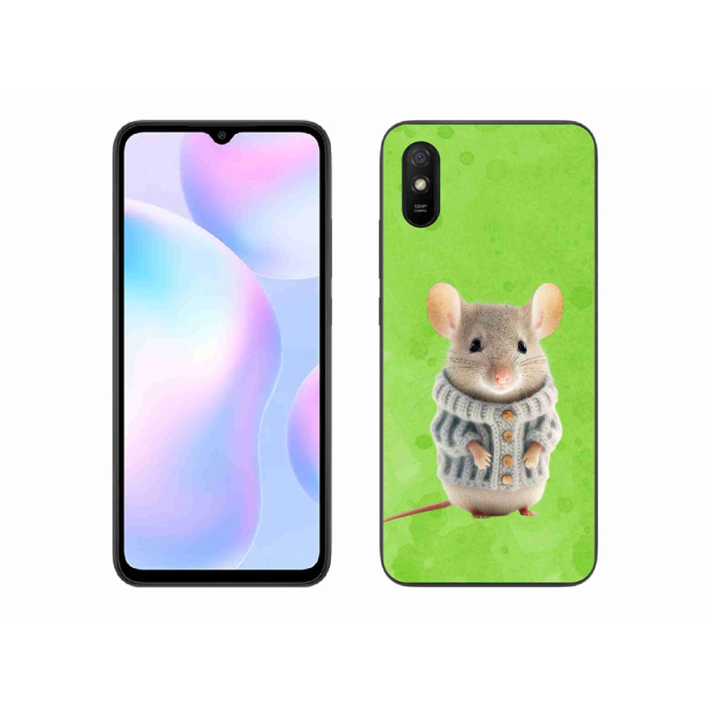 Gél borítás mmCase a Xiaomi Redmi 9A számára - egér pulóverben