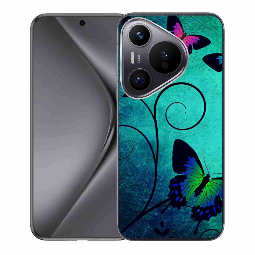 Gél borító mmCase a Huawei Pura 70 készülékhez - színes pillangók