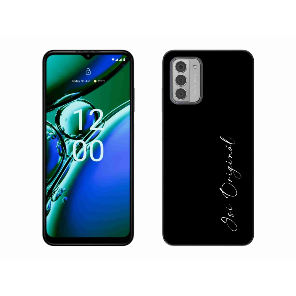 Zselés borító mmCase a Nokia G42-hez - te vagy az eredeti fekete háttér