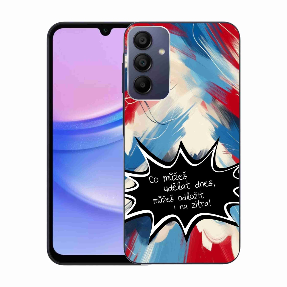 Gél borító mmCase Samsung Galaxy A15 4G/5G - vicces szöveg 9 fekete háttér