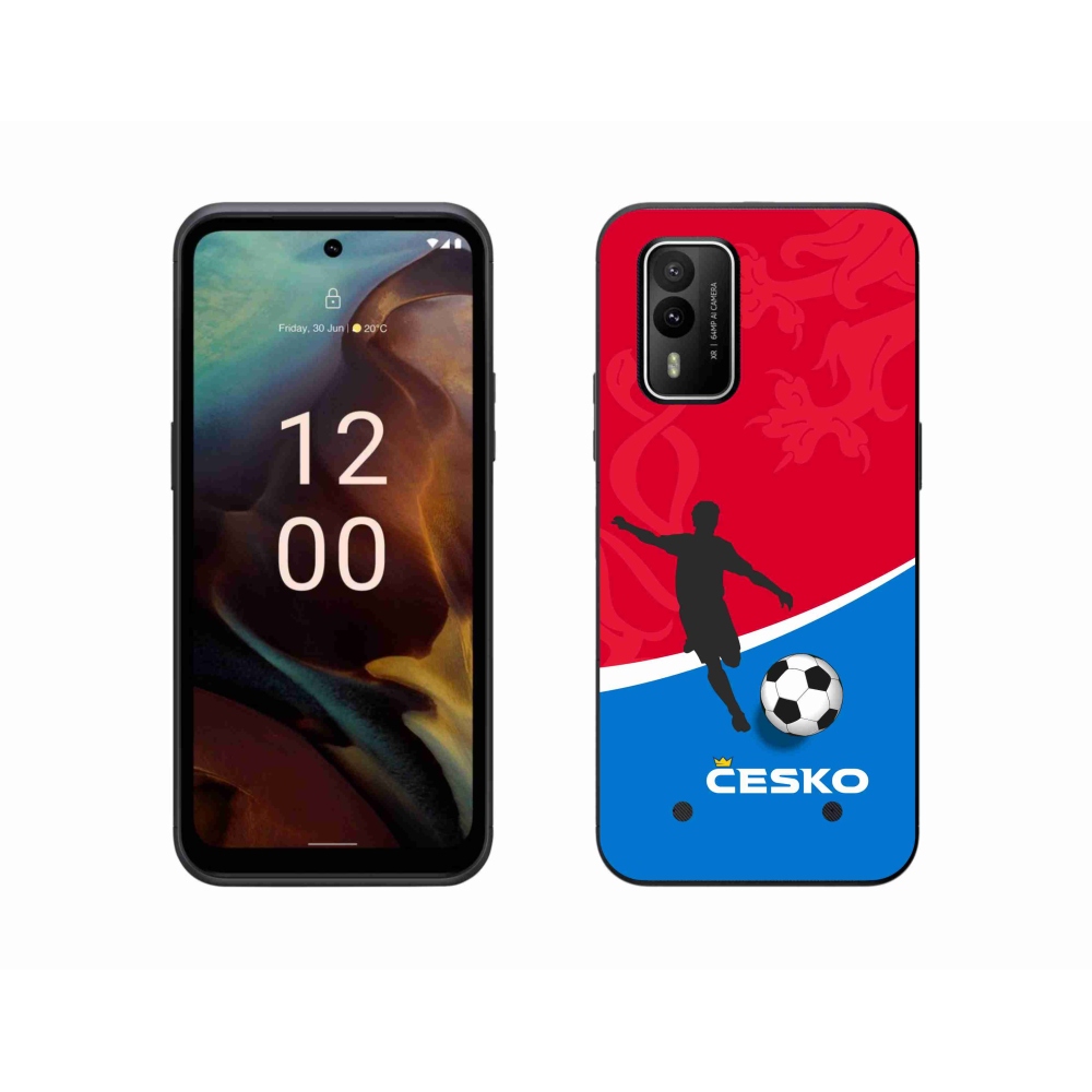 Zselés borítás mmCase a Nokia XR21 készülékhez - foci Csehország