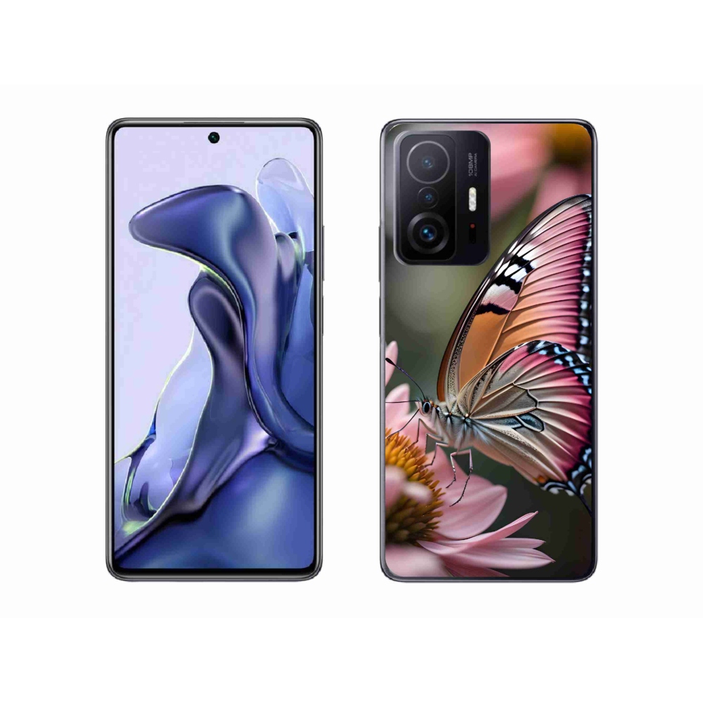Gél borítás mmCase a Xiaomi 11T-hez - színes pillangó
