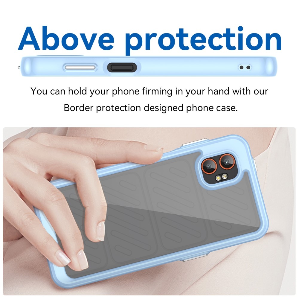 Gél tok kemény hátlappal Samsung Galaxy Xcover 7 Pro készülékhez - kék