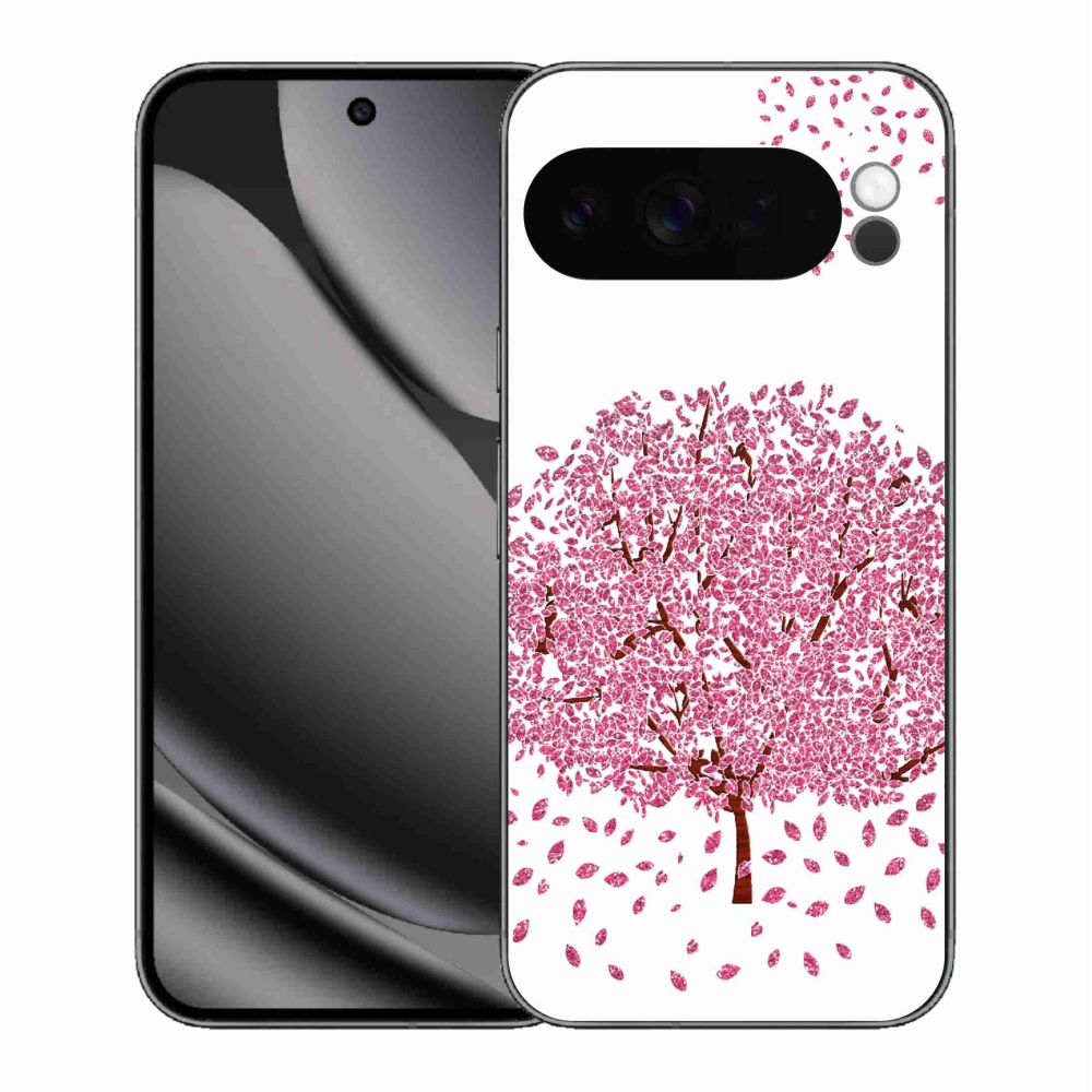 Gél borítás mmCase a Google Pixel 10 Pro XL számára - rajzfilmfa levelekkel