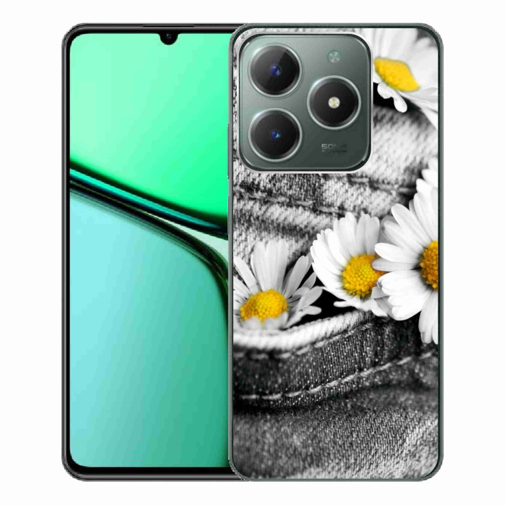 Gél tok mmCase a Realme C61 készülékhez - százszorszépek