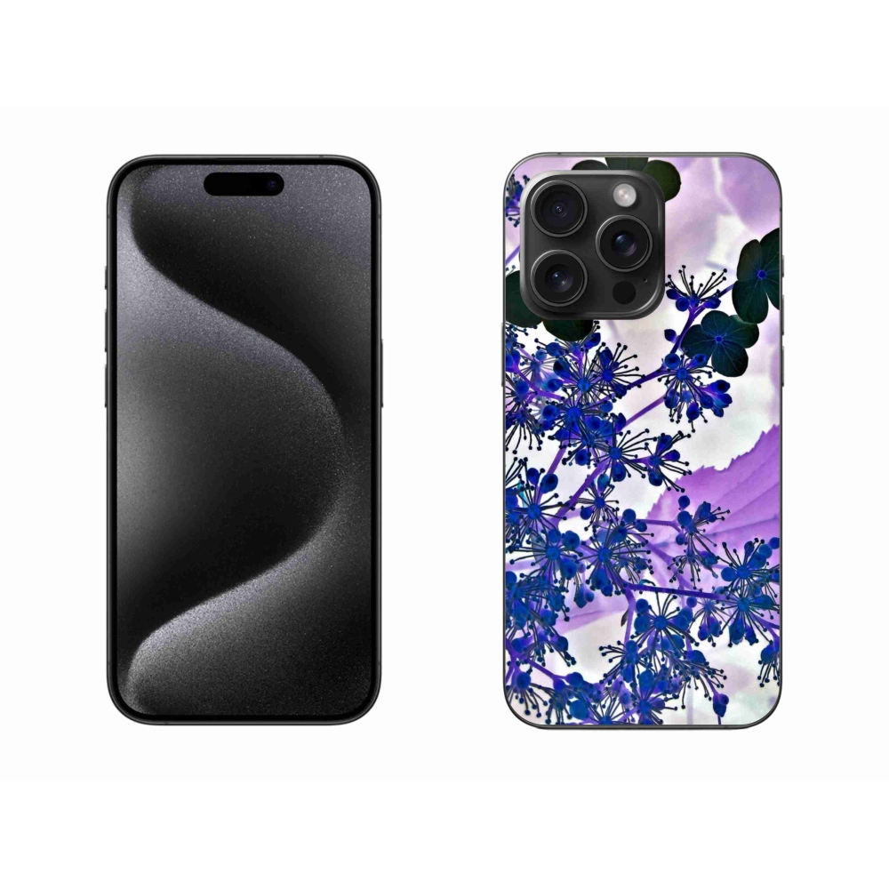 Zselés borítás mmCase iPhone 15 Pro Max készülékhez - hortenzia virág