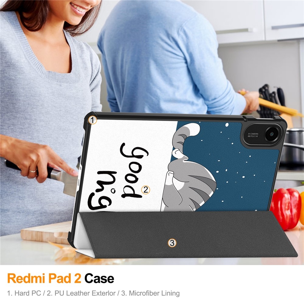 Patte intelligens záró tok Xiaomi Redmi Pad 2 - macska