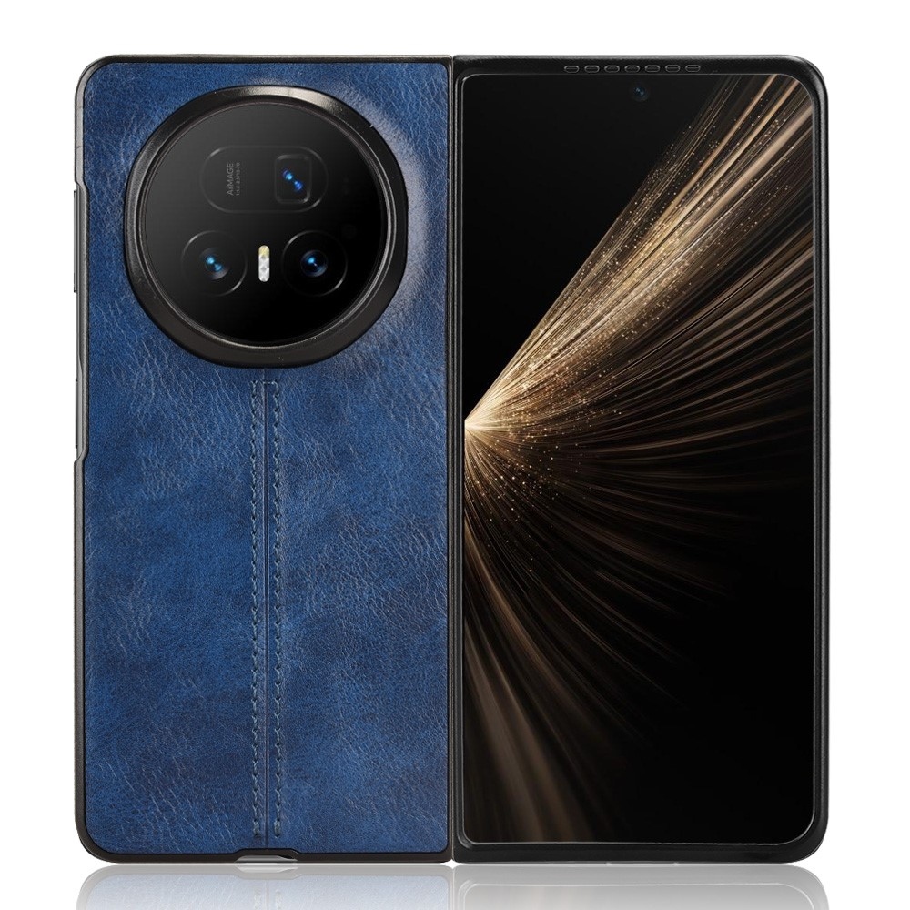 Stitchi műanyag tok műbőrrel borítva Honor Magic V5 készülékhez - kék