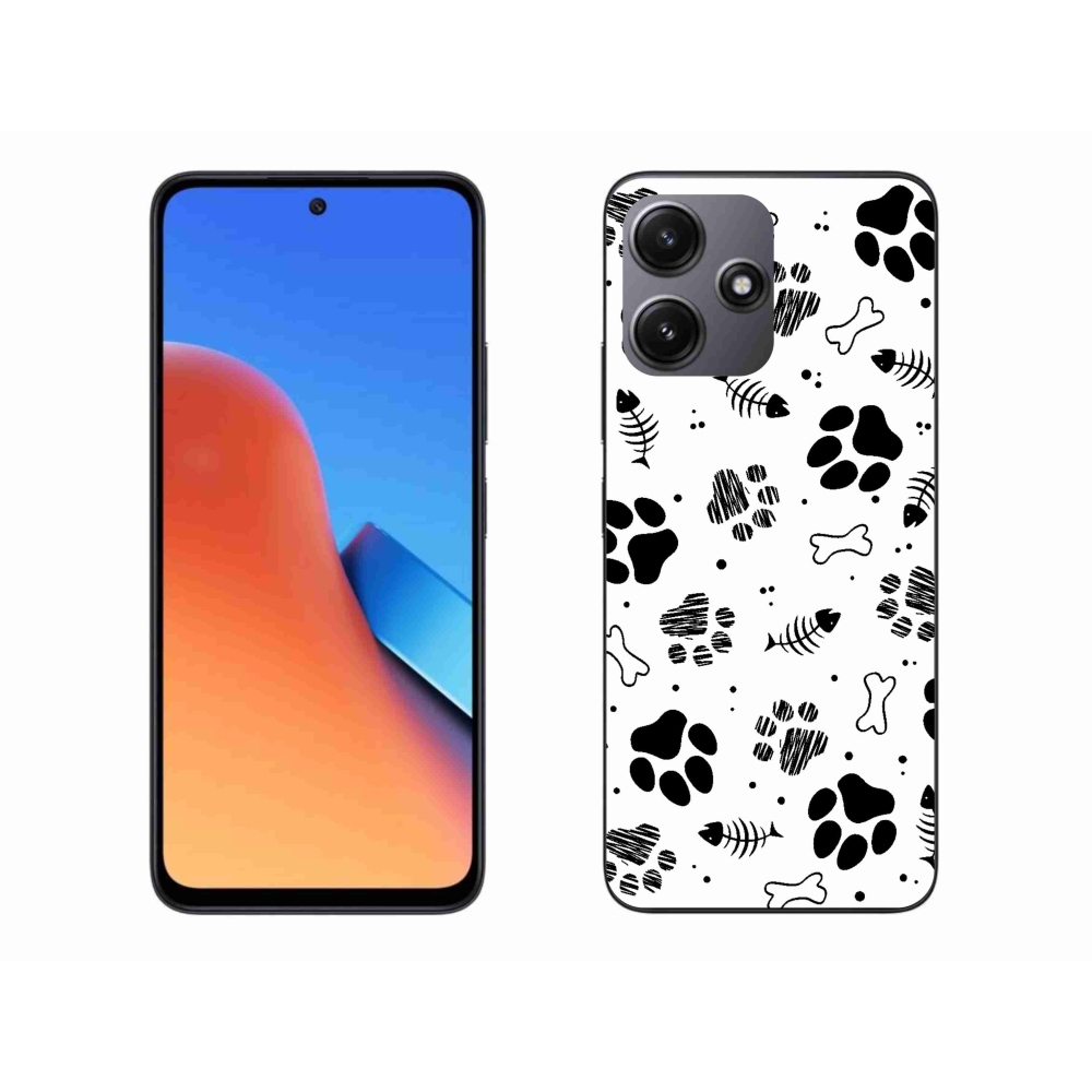 Gél borítás mmCase a Xiaomi Redmi 12 5G-hez - kutyamancsok 1