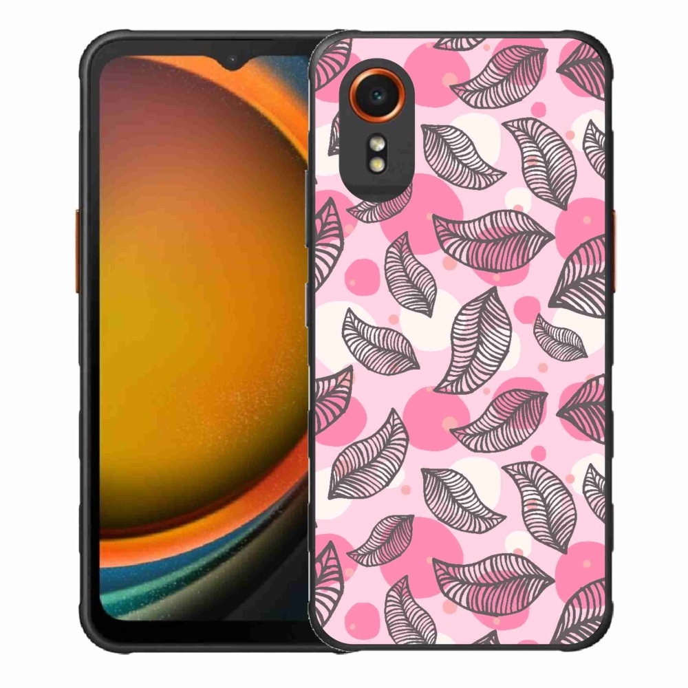 Gél borítás mmCase Samsung Galaxy Xcover 7 készülékhez - rajzfilmes hulló levelek