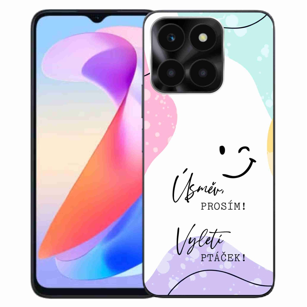 Gél borító mmCase a Honor X6a készülékhez - vicces szöveg 4 fehér háttérrel