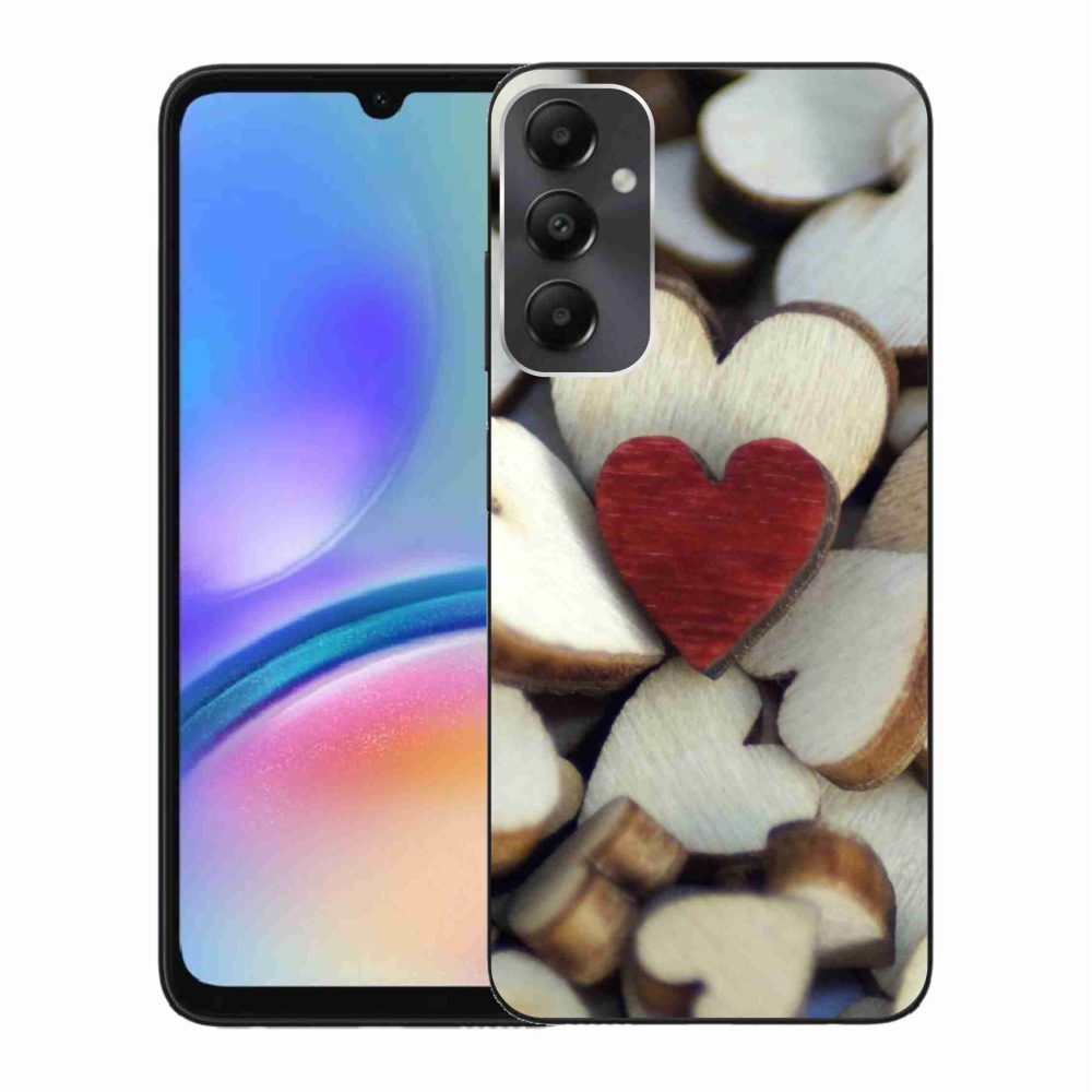 Gél védőhuzat mmCase Samsung Galaxy A05s készülékhez - gravírozott piros szív