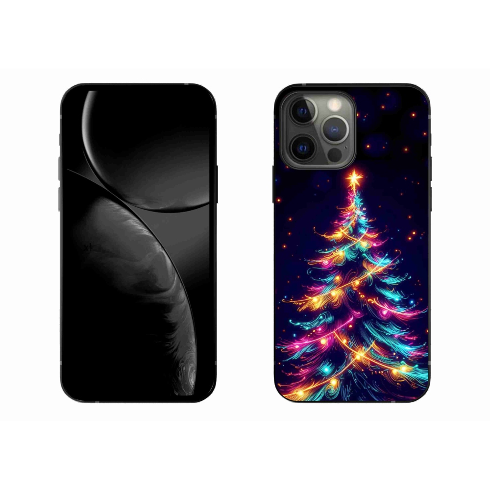 Gél borítás mmCase iPhone 13 Pro Max 6.7 készülékhez - neon karácsonyfa