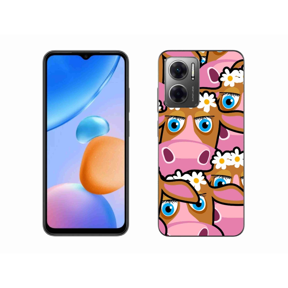 Gél borítás mmCase a Xiaomi Redmi 10 5G-hez - rajzfilm tehenek