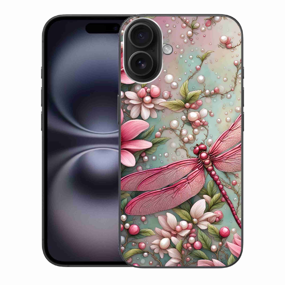 Zselés borítás mmCase iPhone 16 Plus készülékhez - szitakötő