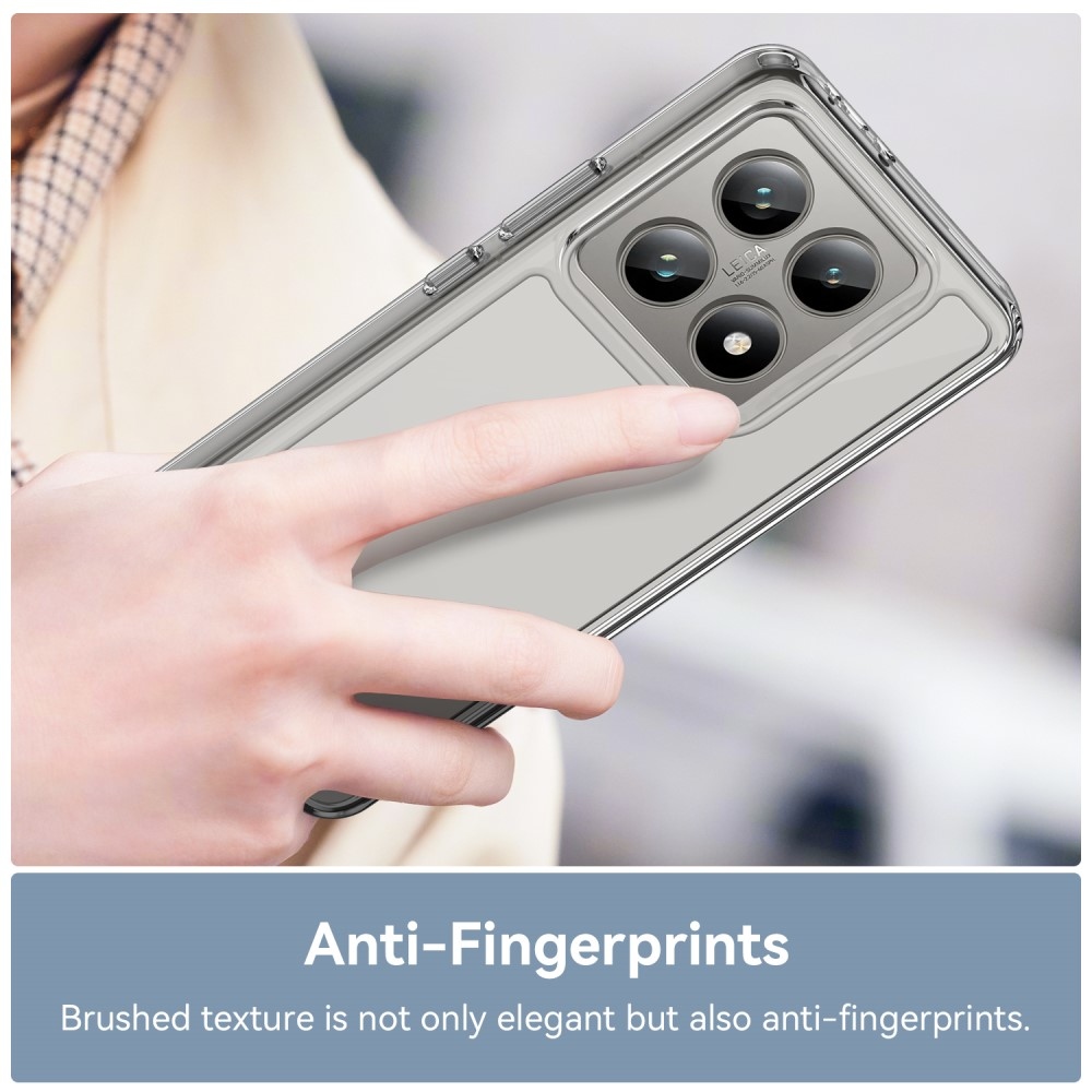 Gél tok fix hátlappal Xiaomi 14T/14T Pro készülékhez - átlátszó