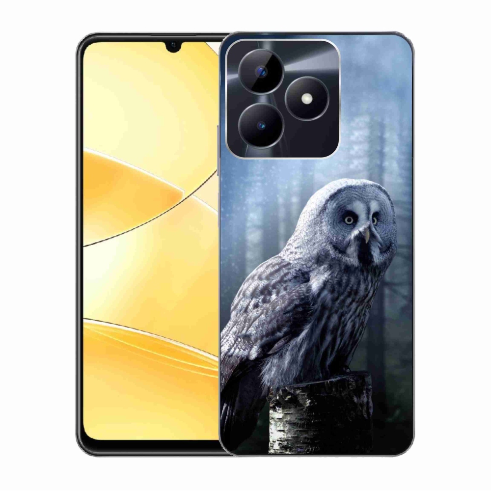 Zselés borító mmCase a Realme C51/C53 készülékhez - bagoly