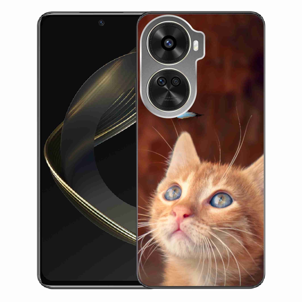 Gél borító mmCase a Huawei Nova 12 SE-hez - pillangó és cica