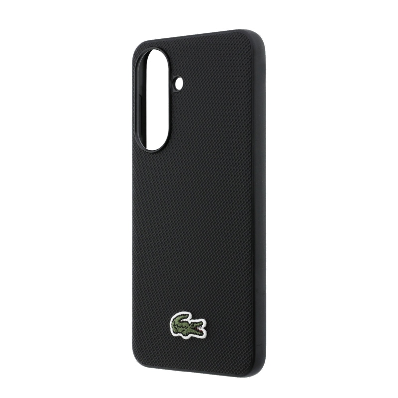 Lacoste Iconic Petit Pique Woven Logo MagSafe hátlap a Samsung Galaxy A57 készülékhez Fekete