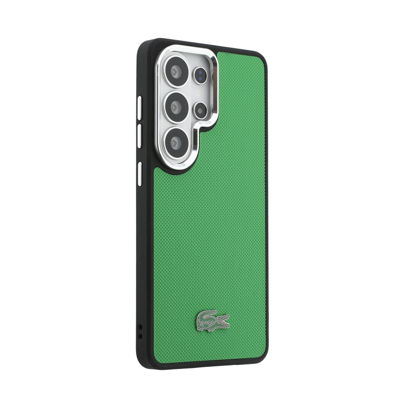 Lacoste Petit Pique fém logós mágneses hátlap Samsung Galaxy S26 Ultra Estragon Zöld