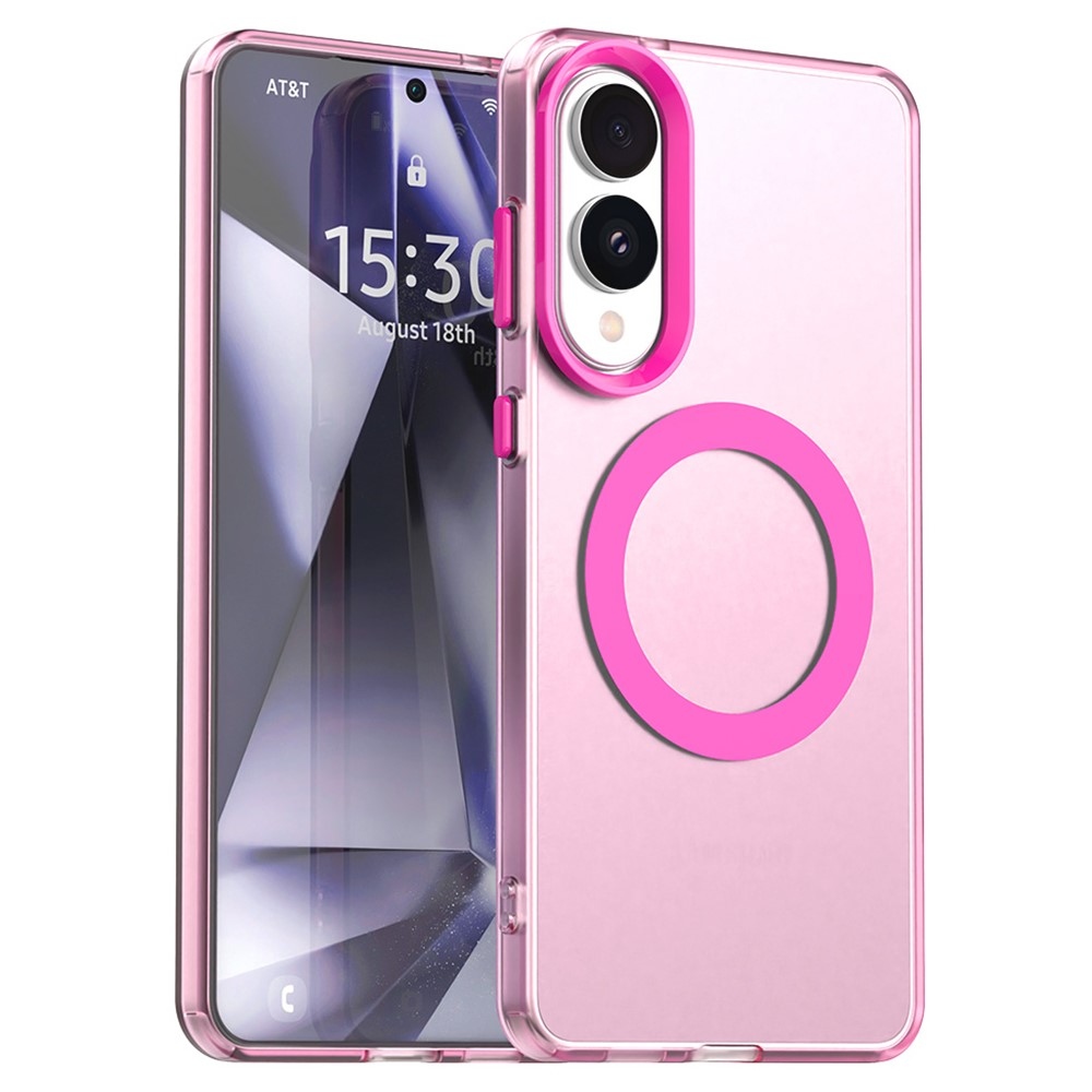 Candy zselés tok MagSafe-val a Samsung Galaxy S25 Edge készülékre - rózsaszín