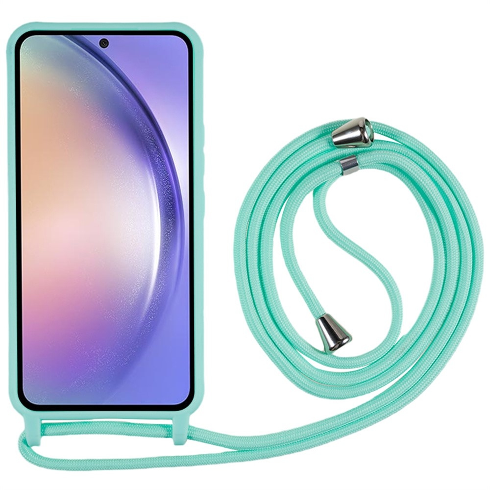 Lany gél tok zsinórral a Samsung Galaxy S26 FE-hez – kék-zöld