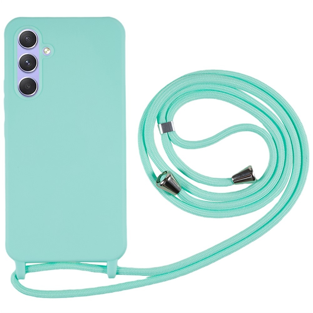 Lany gél tok zsinórral a Samsung Galaxy S26 FE-hez – kék-zöld