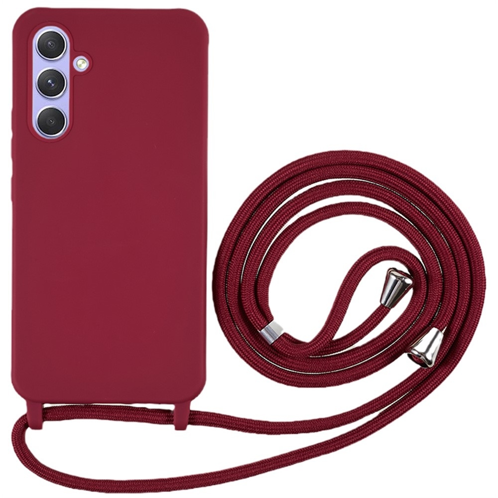 Lany gél tok zsinórral a Samsung Galaxy S26 FE-hez – bordó